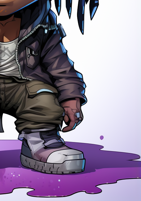 Detailed Chibi Travis Scott Vector Illustration