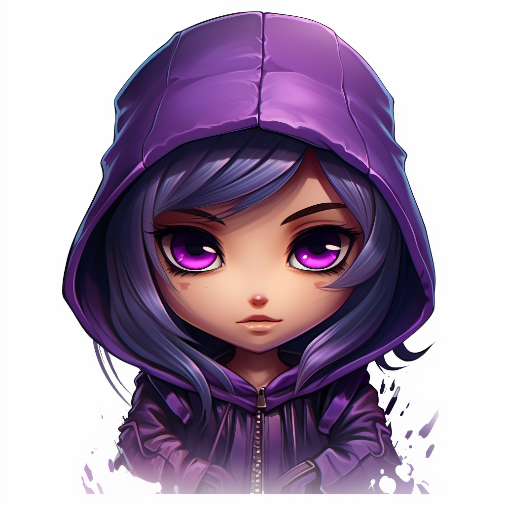 Chibi Avatar Cartoon Assassin Girl