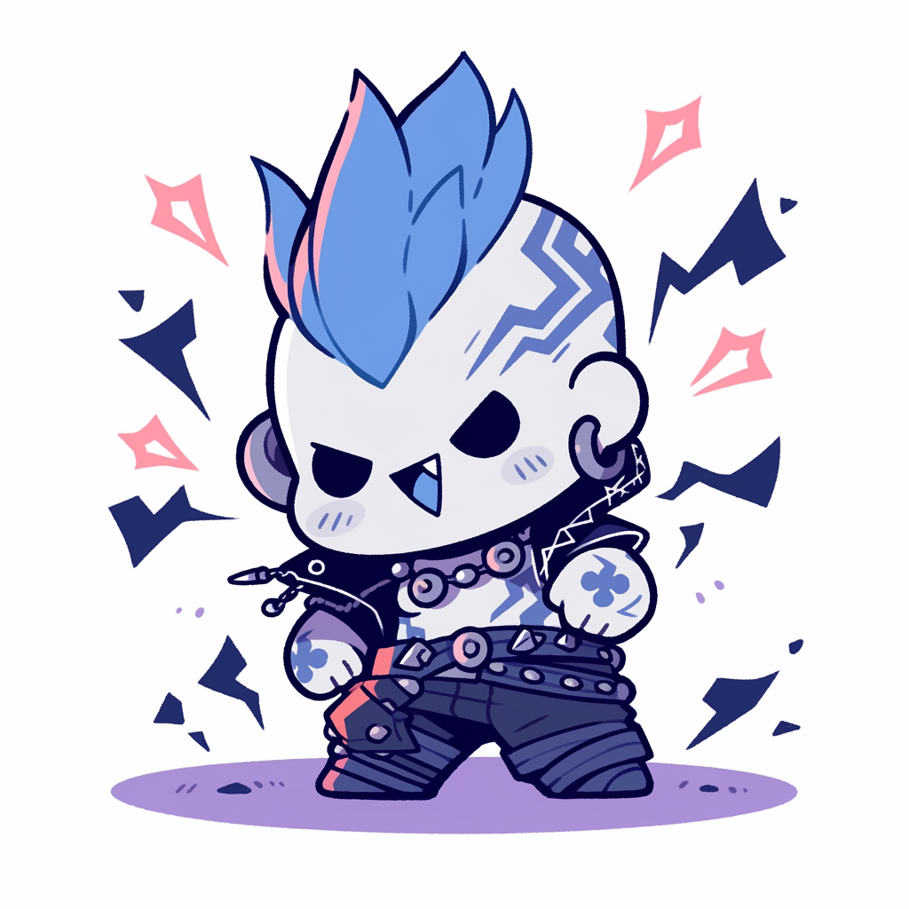 Cute Chibi Thunder God Laughing