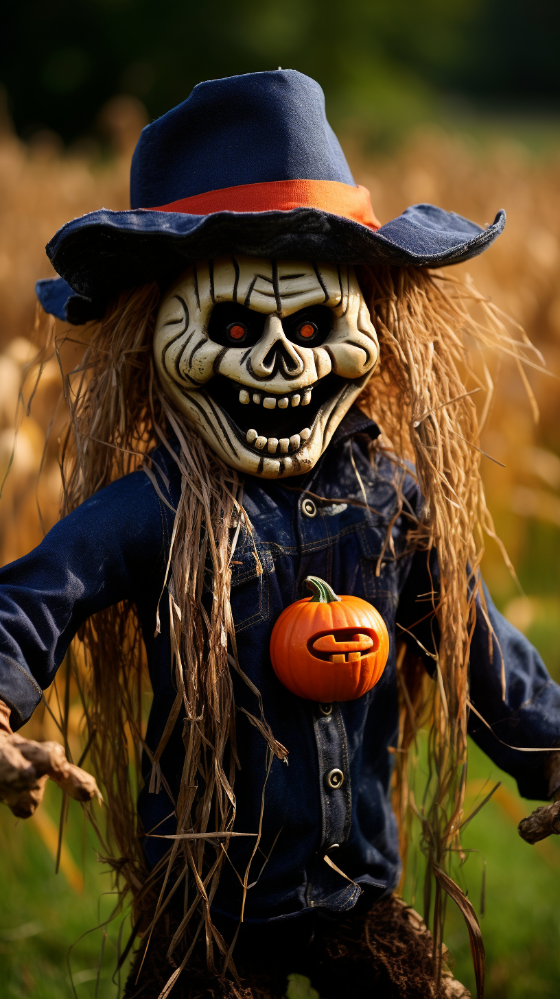 Scarecrow representing the Chicago Bears