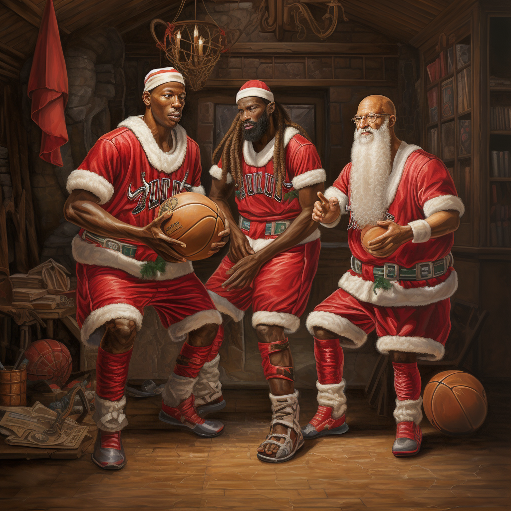 Three Wise Men with Basketballs