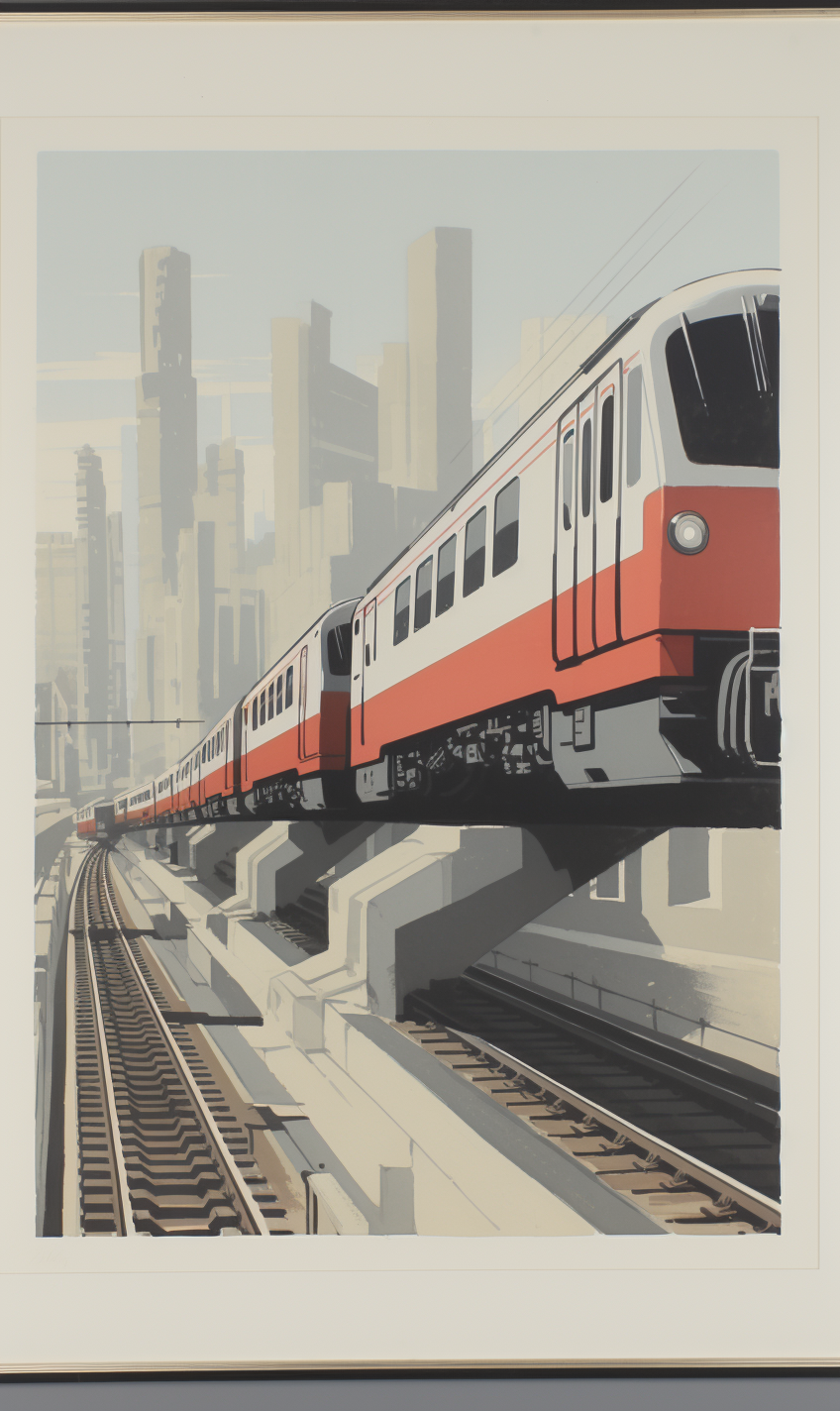 Colorful Chicago Travel Poster