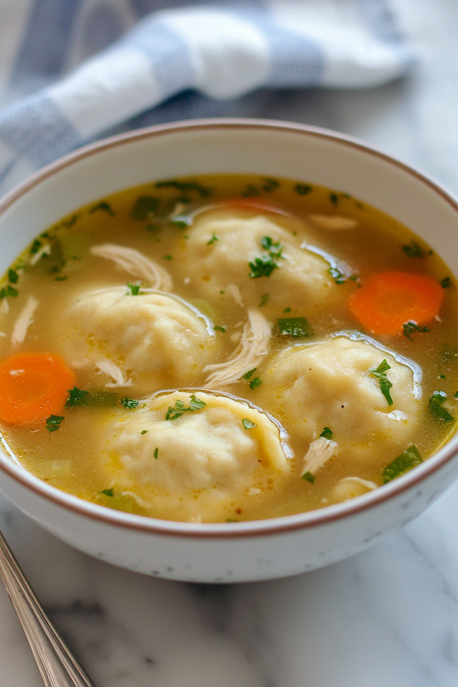 Chicken Dumpling Soup Cookbook Background