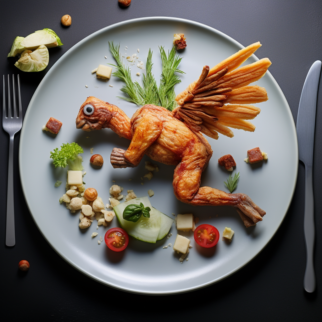 Chicken with Plane Wings Image