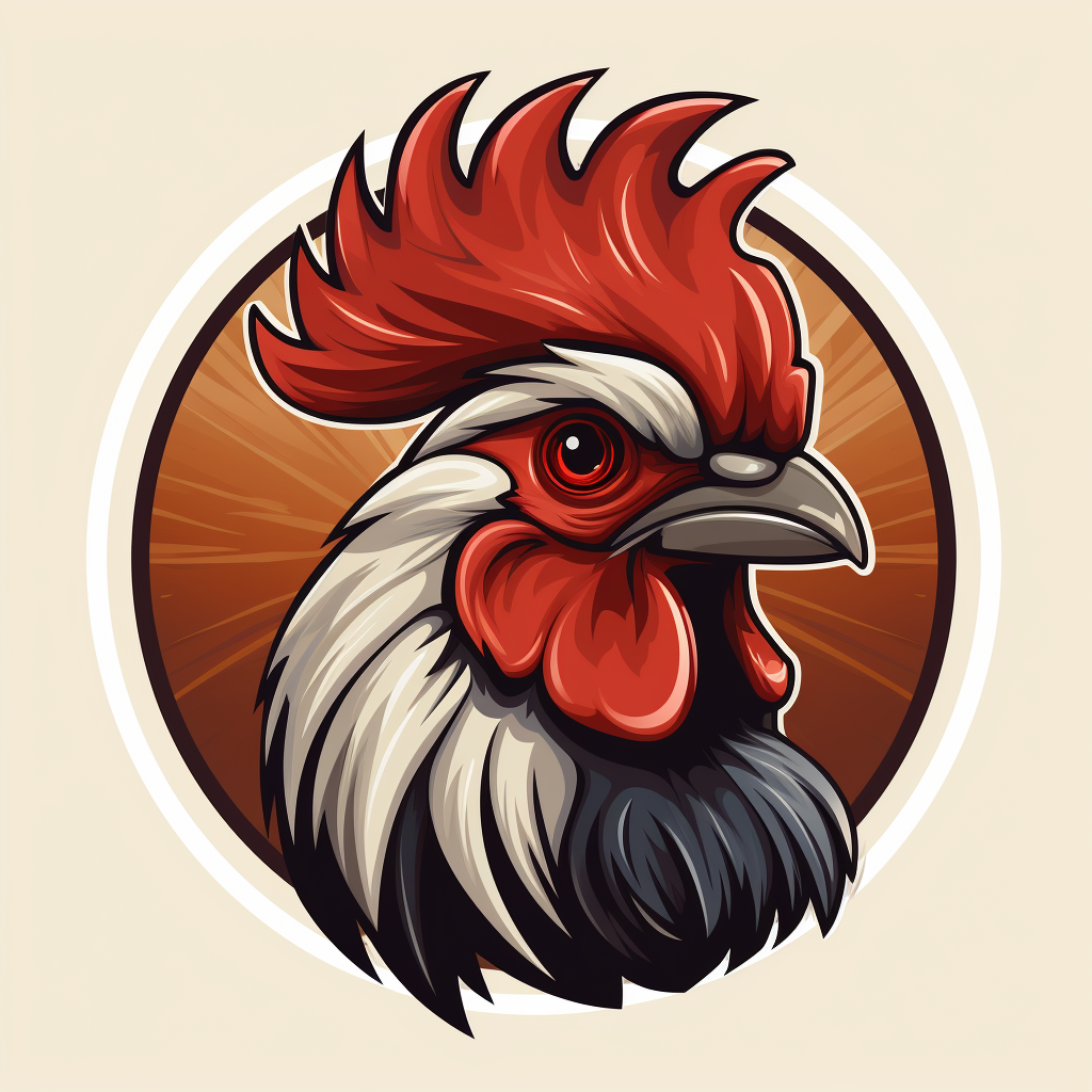 Chicken logo with bold design