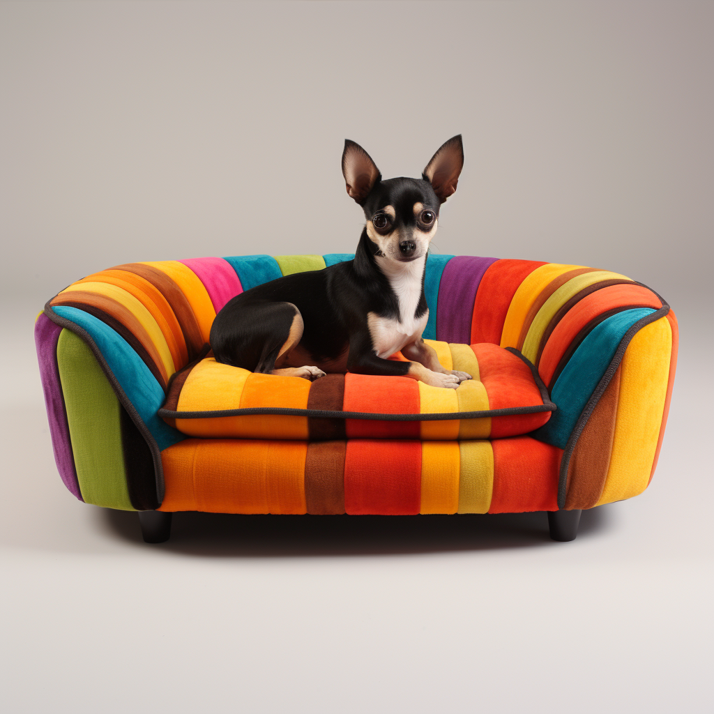 Chihuahua on Sofa