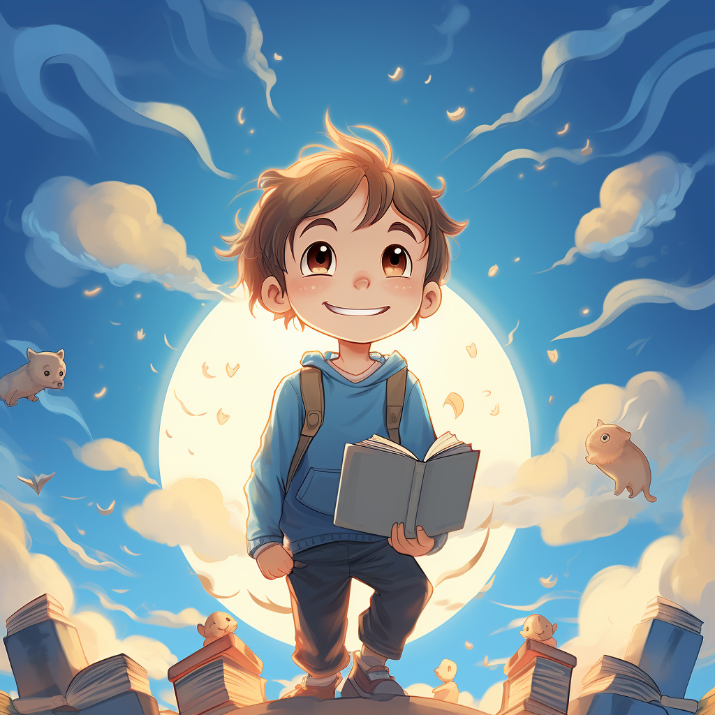 Vibrant background for child book cover