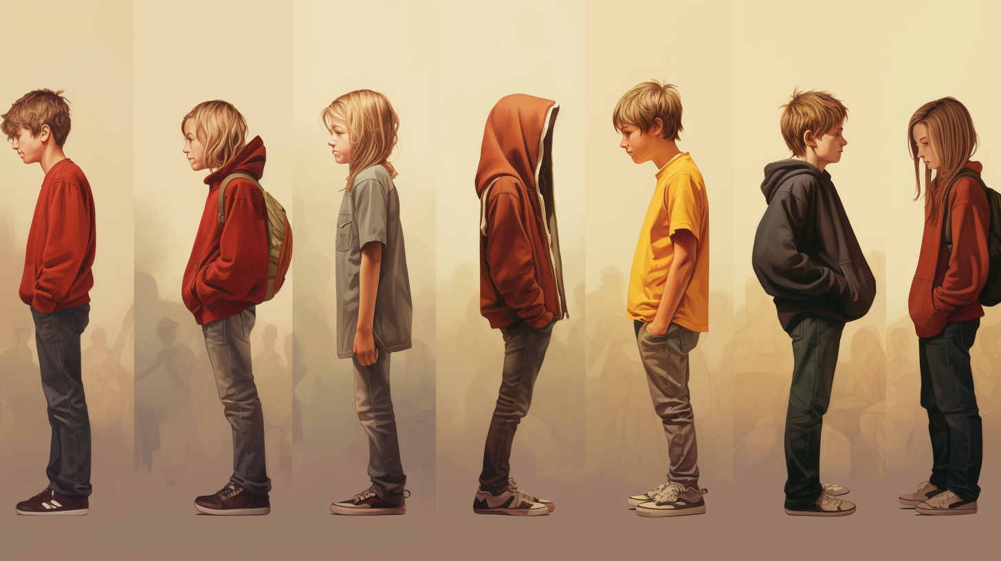 Child's journey through different life stages