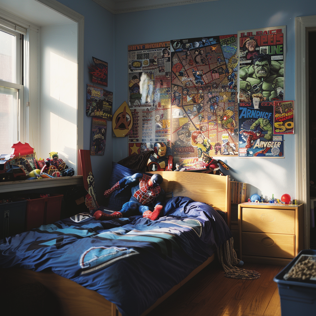 Child Bedroom Marvel Fan Blank Wall