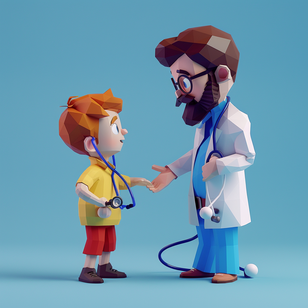 Child Doctor Health Stethoscope 3D