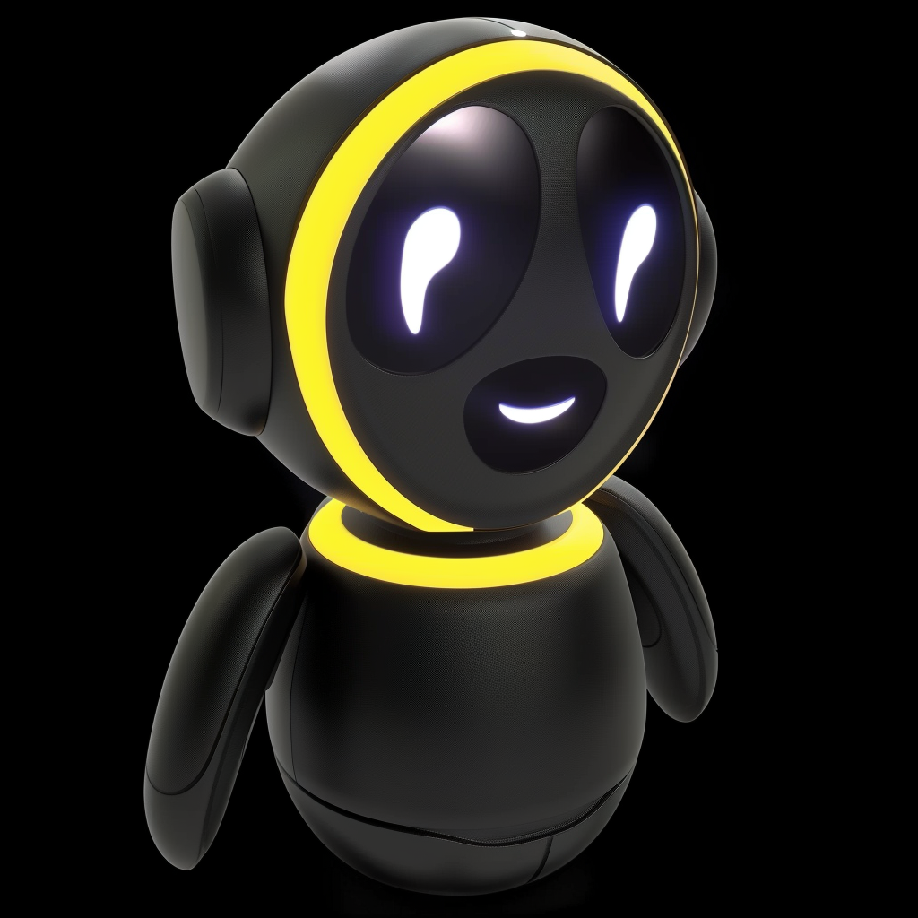 Cute Child Robot Yellow Black