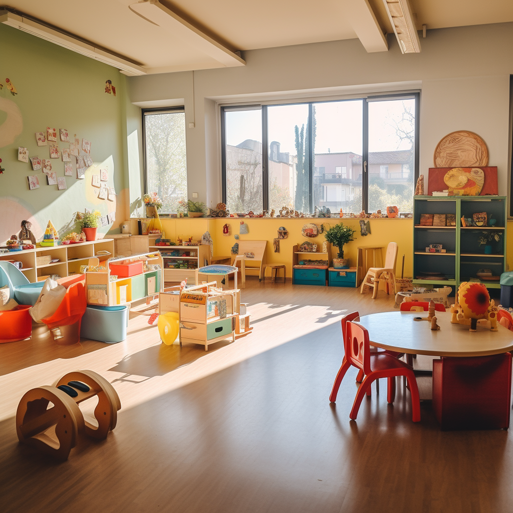 Children engaging in Reggio Emilia education