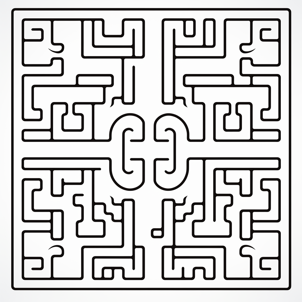 Maze pattern for children