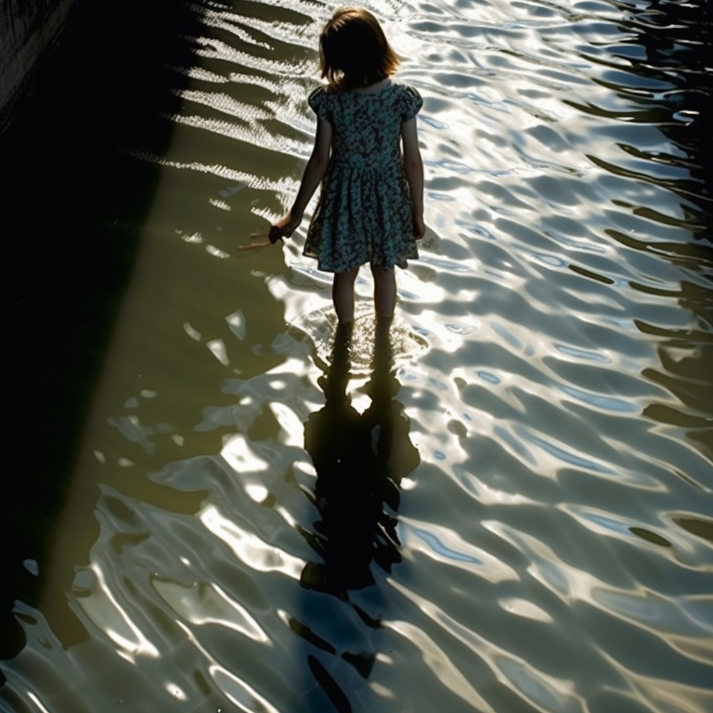 Mesmerizing Moiré Shadows Grace Shallow Waters