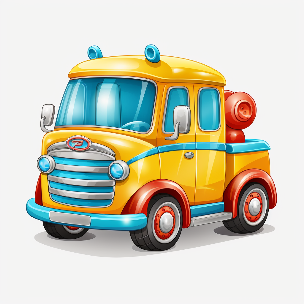 Colorful children's toy truck