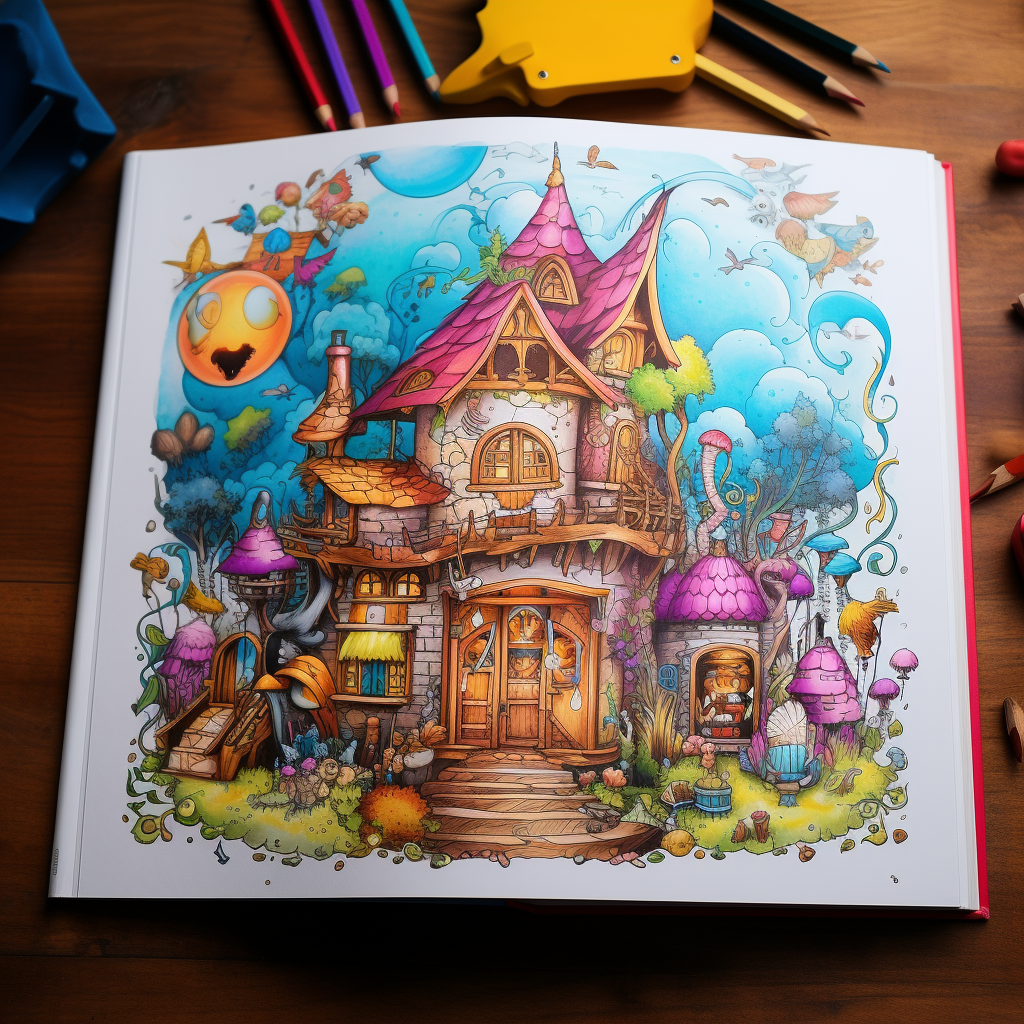 Children Colouring Book Illustrations