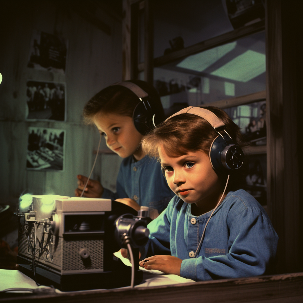 Children podcasting with passion