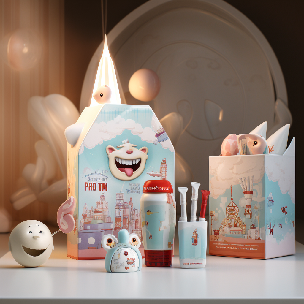 Children's Toothpaste Package in Limpo Environment