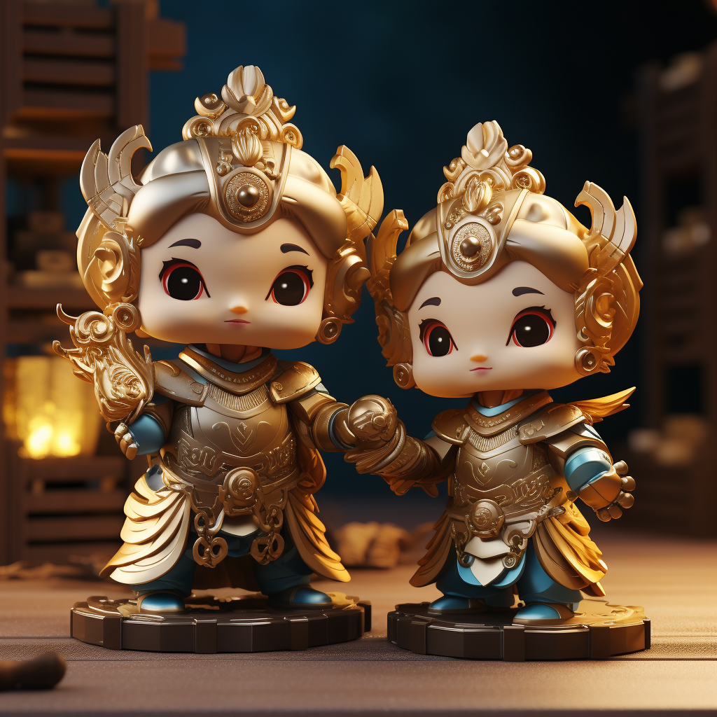 Cute Chinese Magic Puppet Figurines