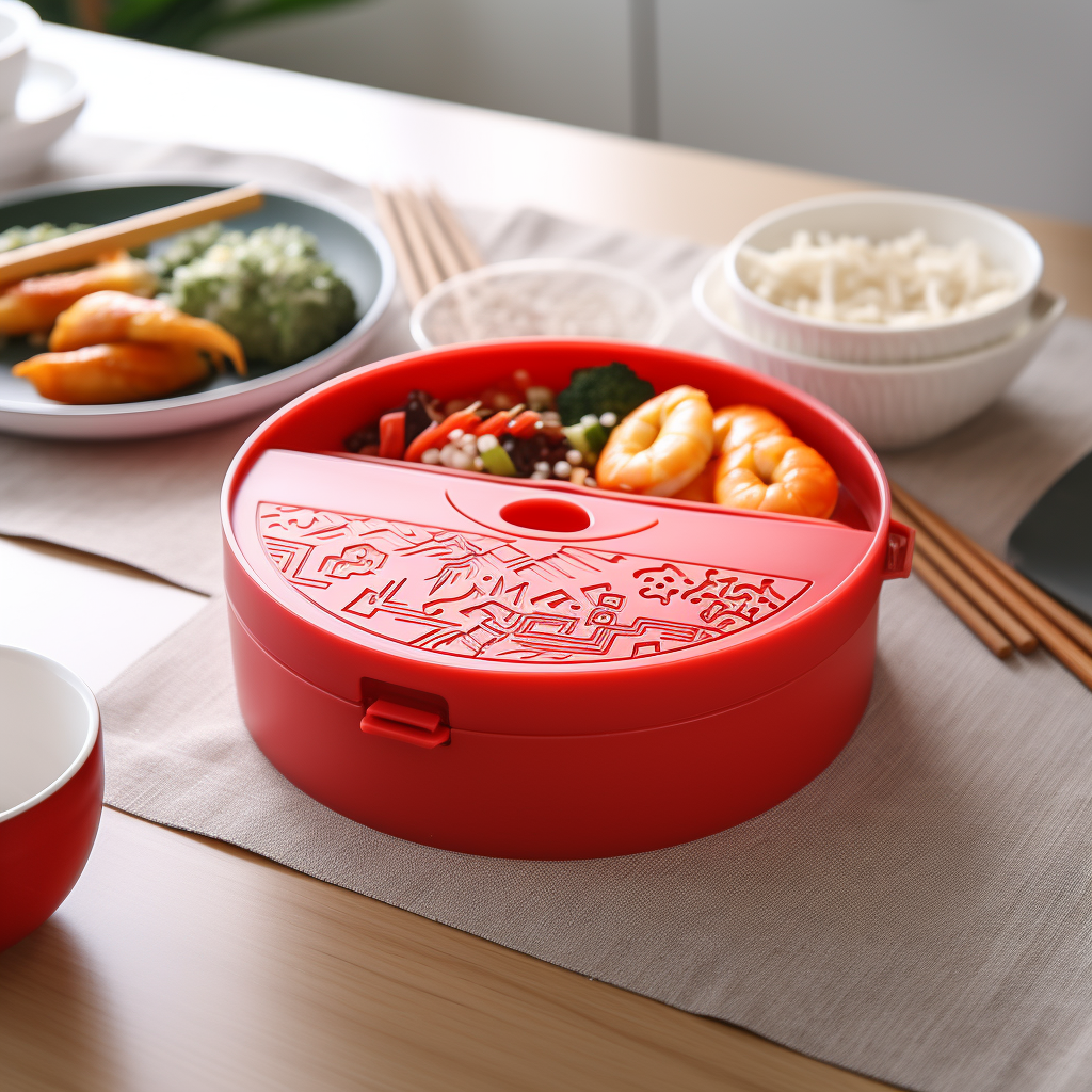 Plastic storage box for Chinese dishes