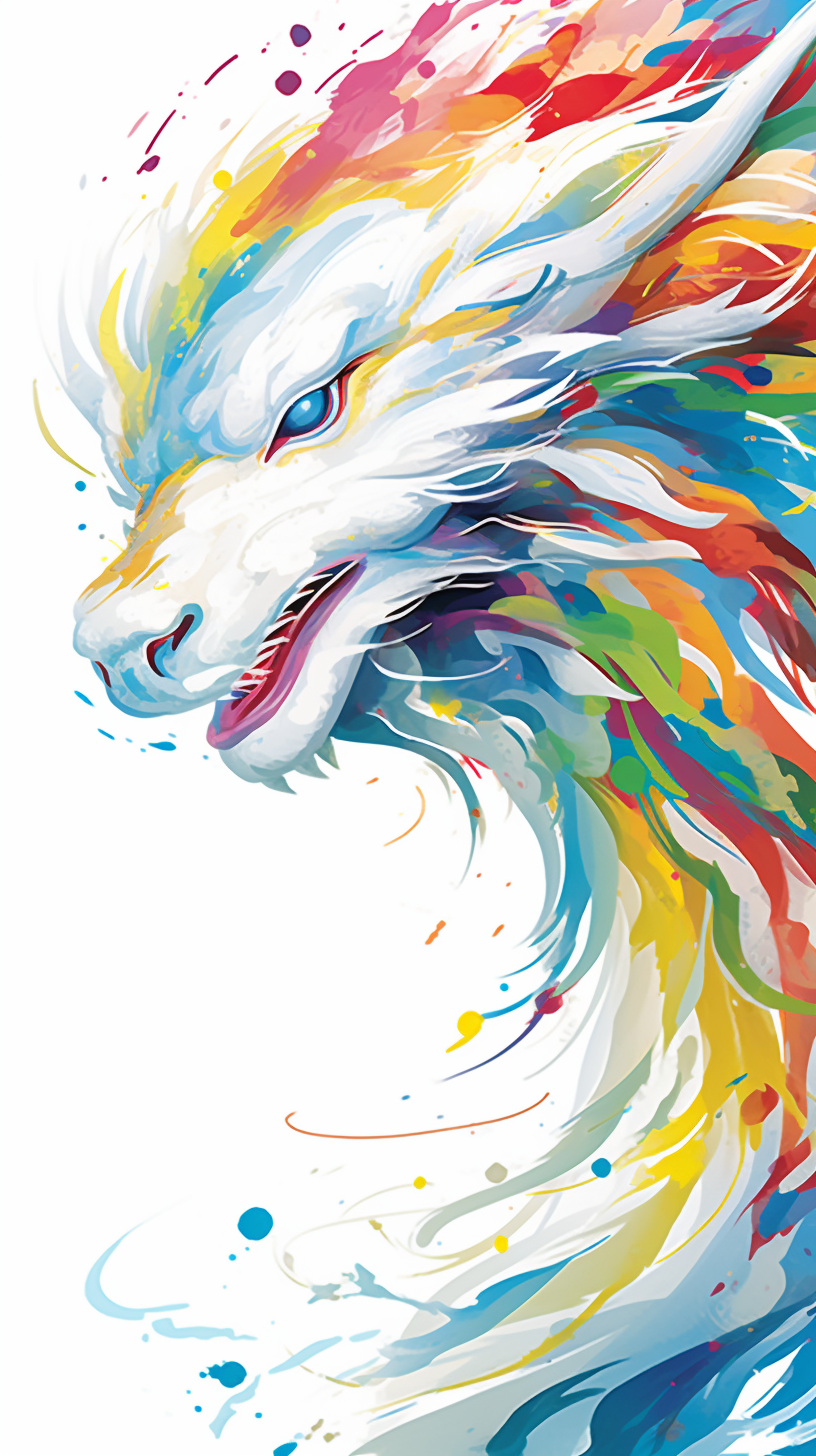 Chinese Dragon Illustration Painting