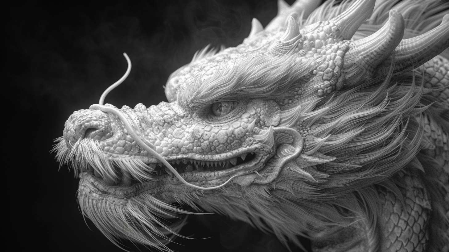 Chinese dragon captured in stunning detail