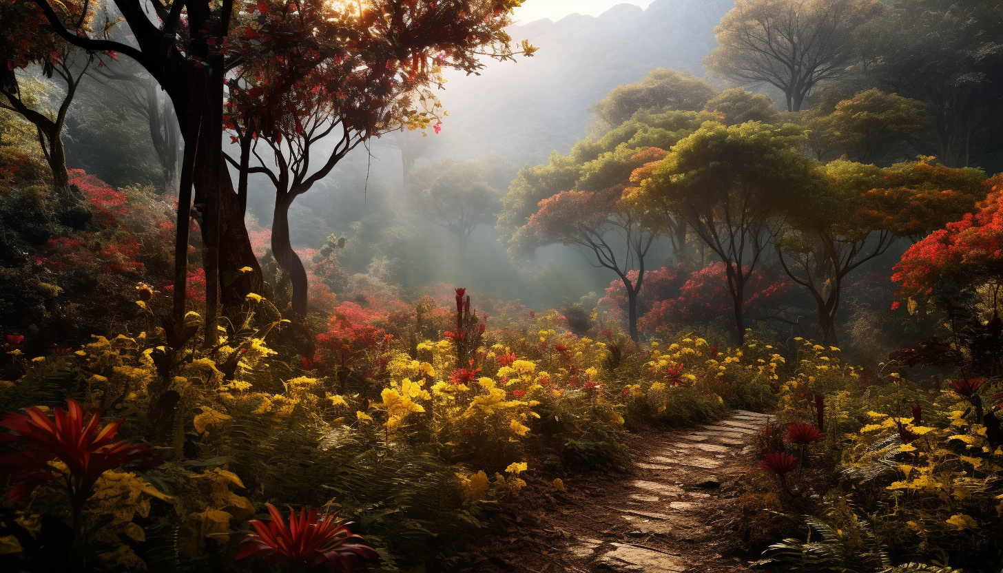 Beautiful Chinese Forest Scene