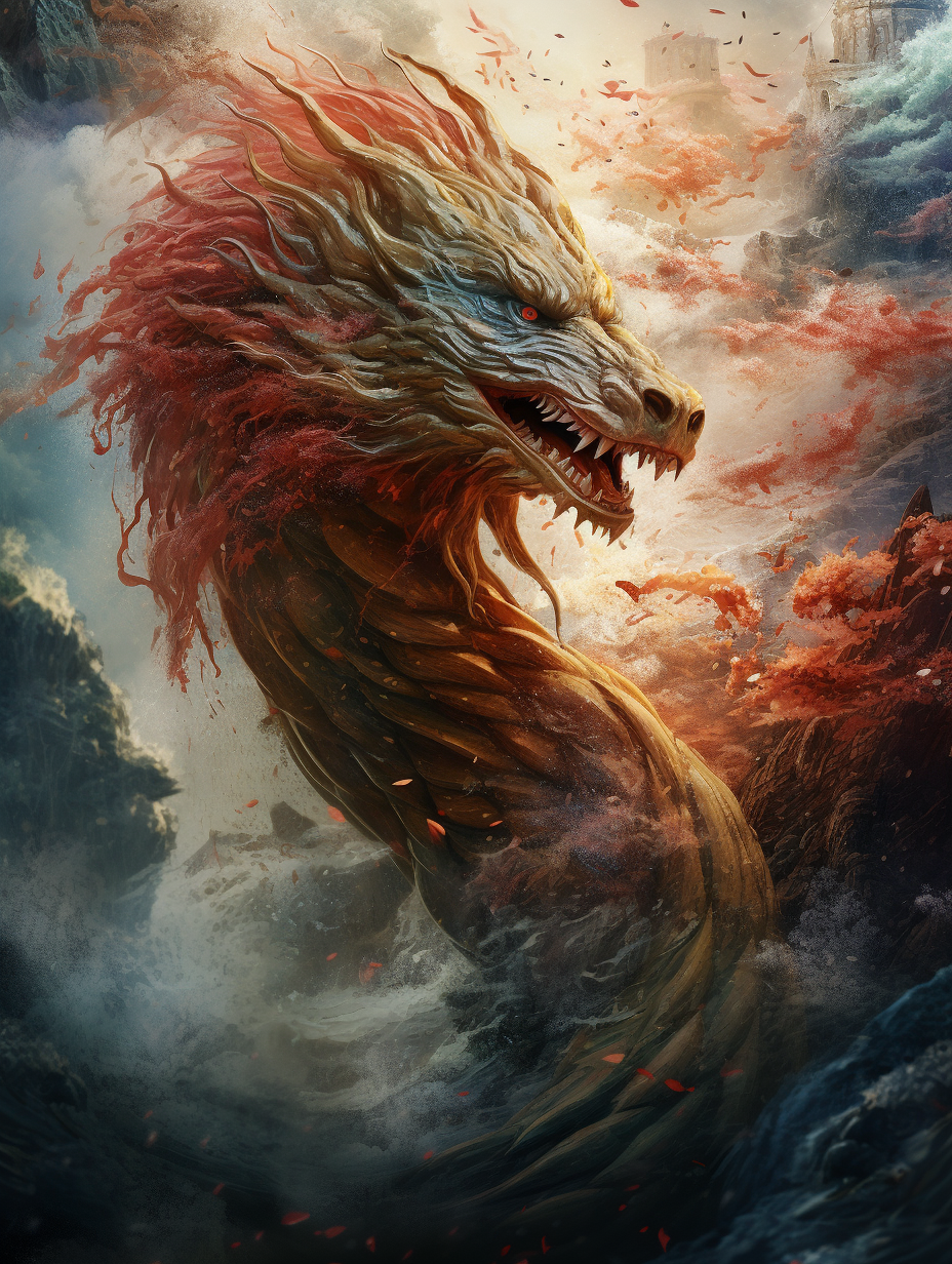 Dragon in Chinese Movie Poster: Epic Adventure