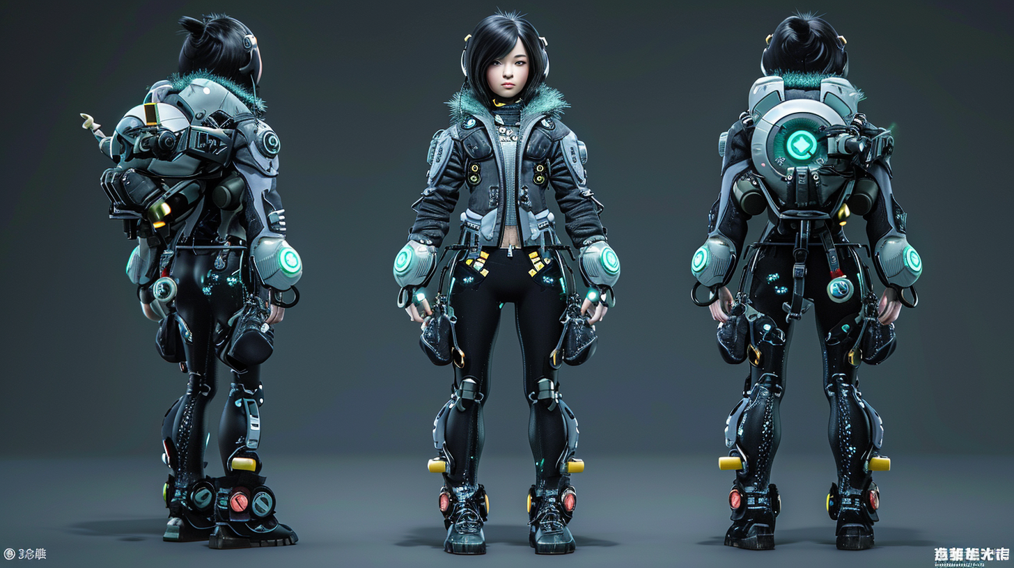 Chinese online game character concept art