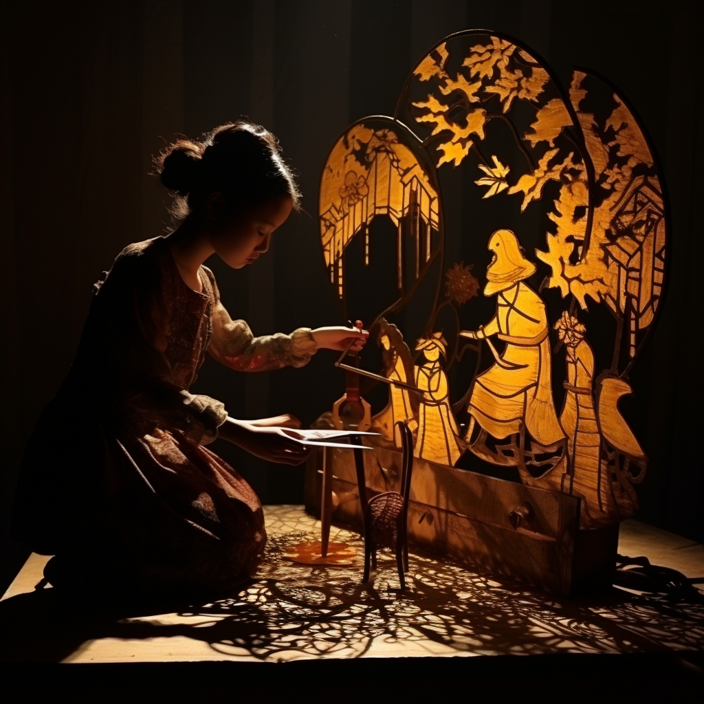 Traditional Chinese Shadow Puppetry at Peace