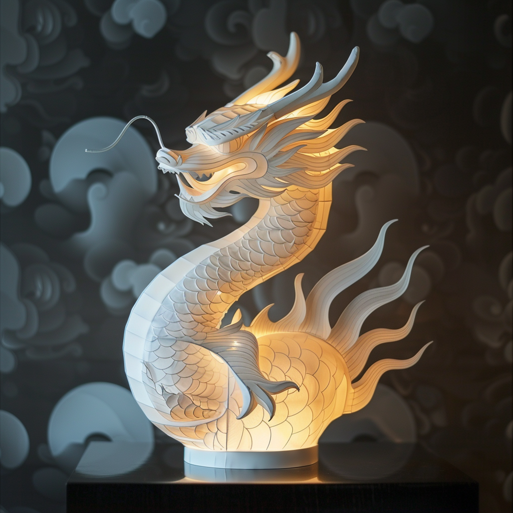 Chinese Lantern Festival Dragon Lantern Lighting