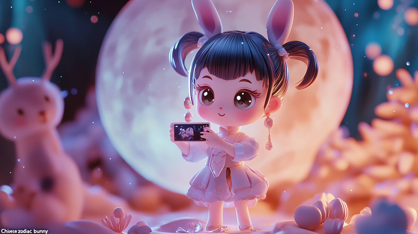 Cute Chinese Zodiac Bunny Girl Photo