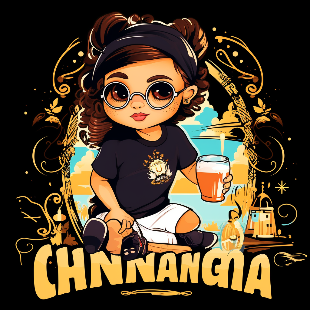 Colorful chingona graphic t-shirt design