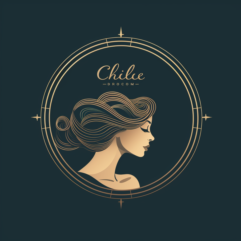 Minimalist Art Nouveau logo for Chloé's digital transformation