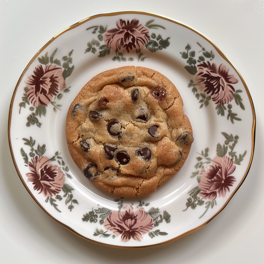 Chocolate chip cookie with supermodels