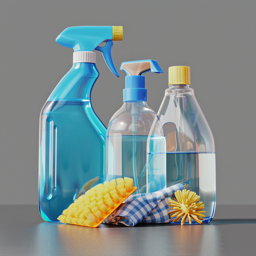 cleaning products banner background