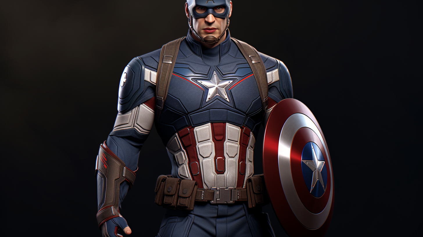 Chris Evans Captain America Costume without helmet and shield