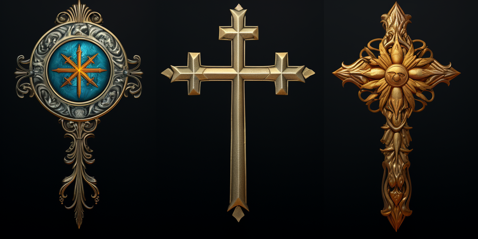 Christian symbols representing faith