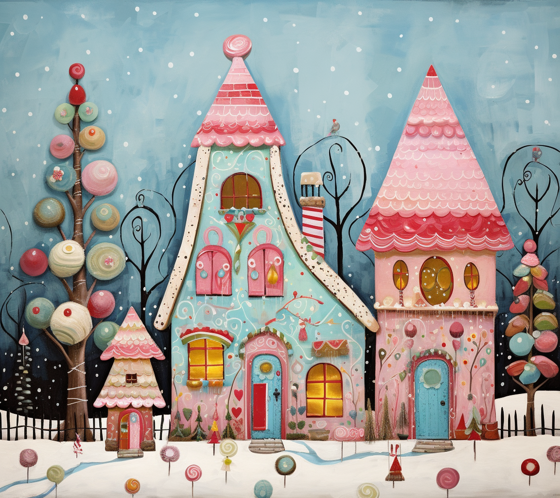 Playful Christmas Gingerbread House