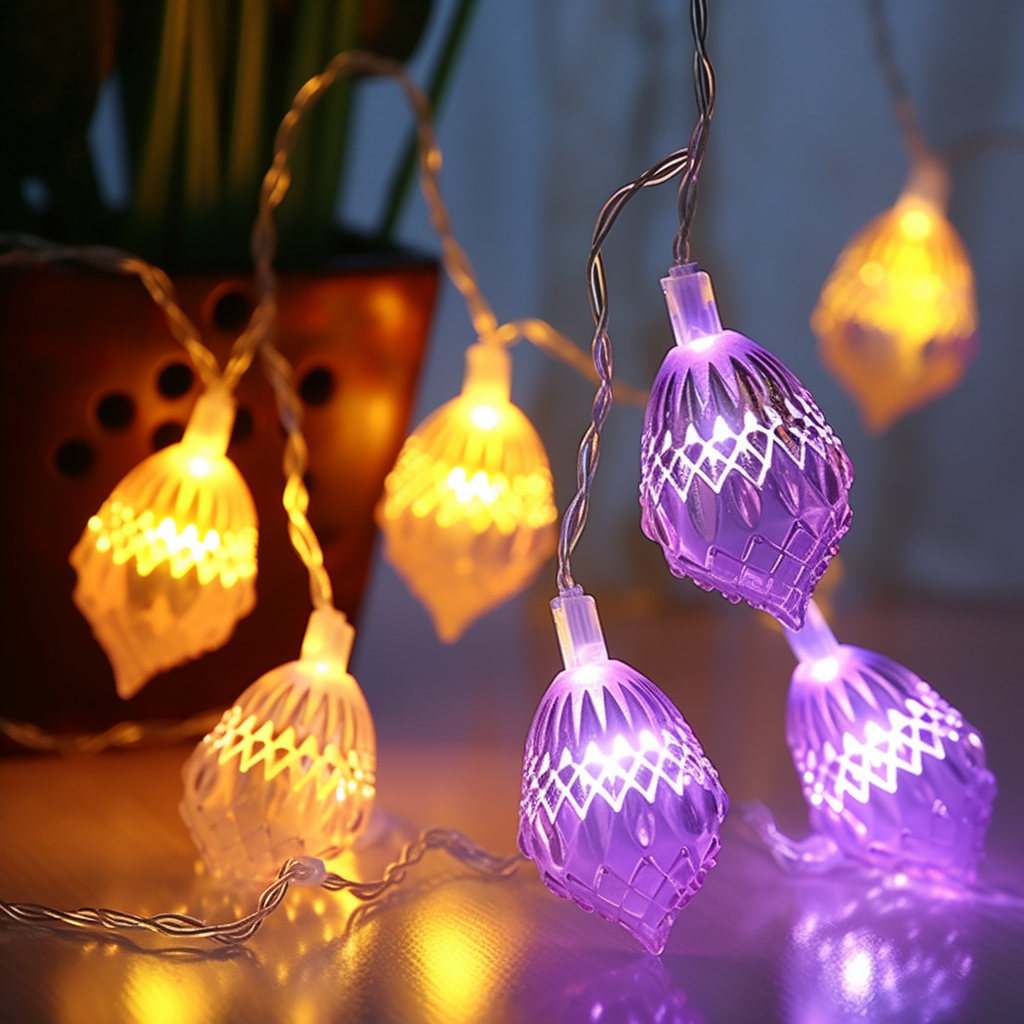 Christmas lamps with colorful charm