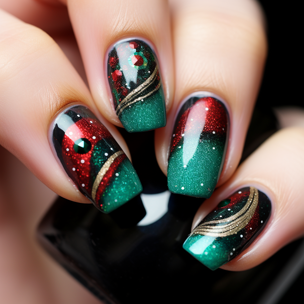 Festive nail colors for Christmas