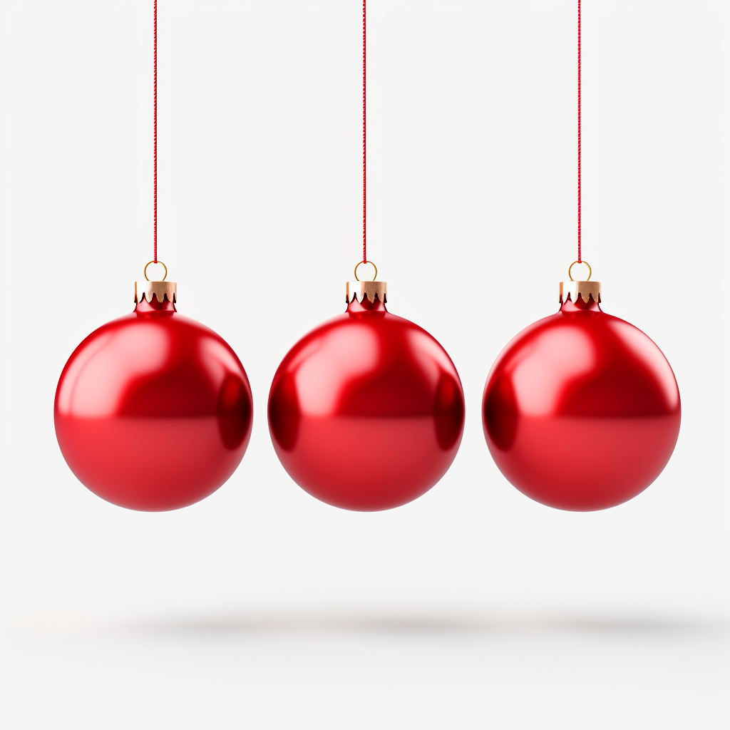 Christmas Ornaments Mockup in HD