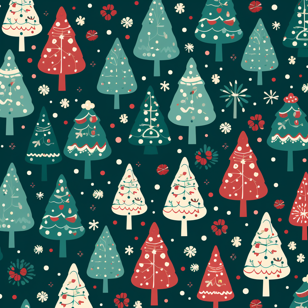 Festive Christmas background pattern