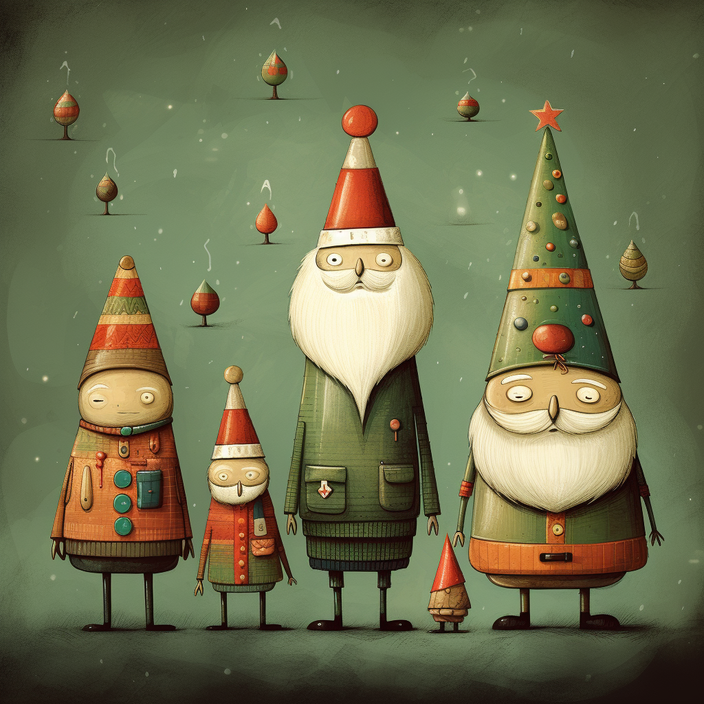 Cute Christmas Cartoon Illustration