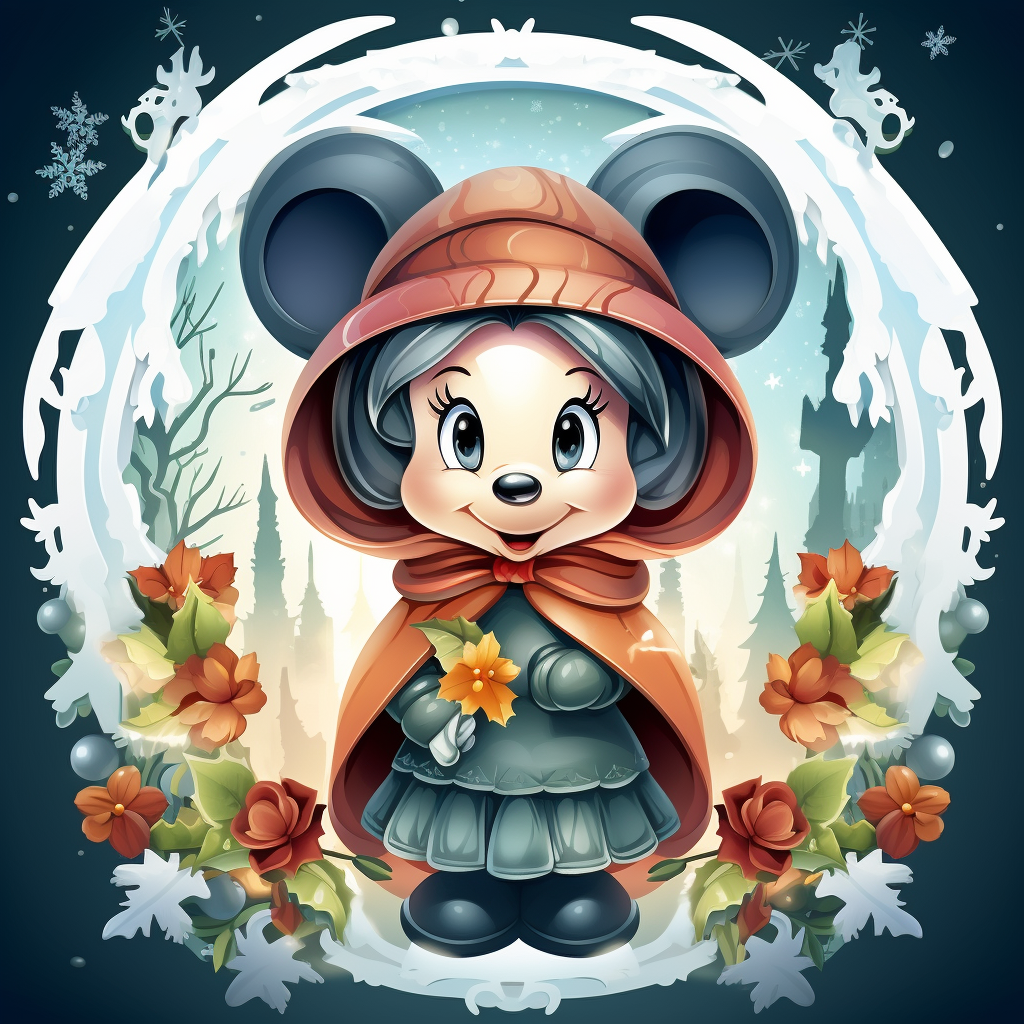 Adorable Christmas Mickey Mouse