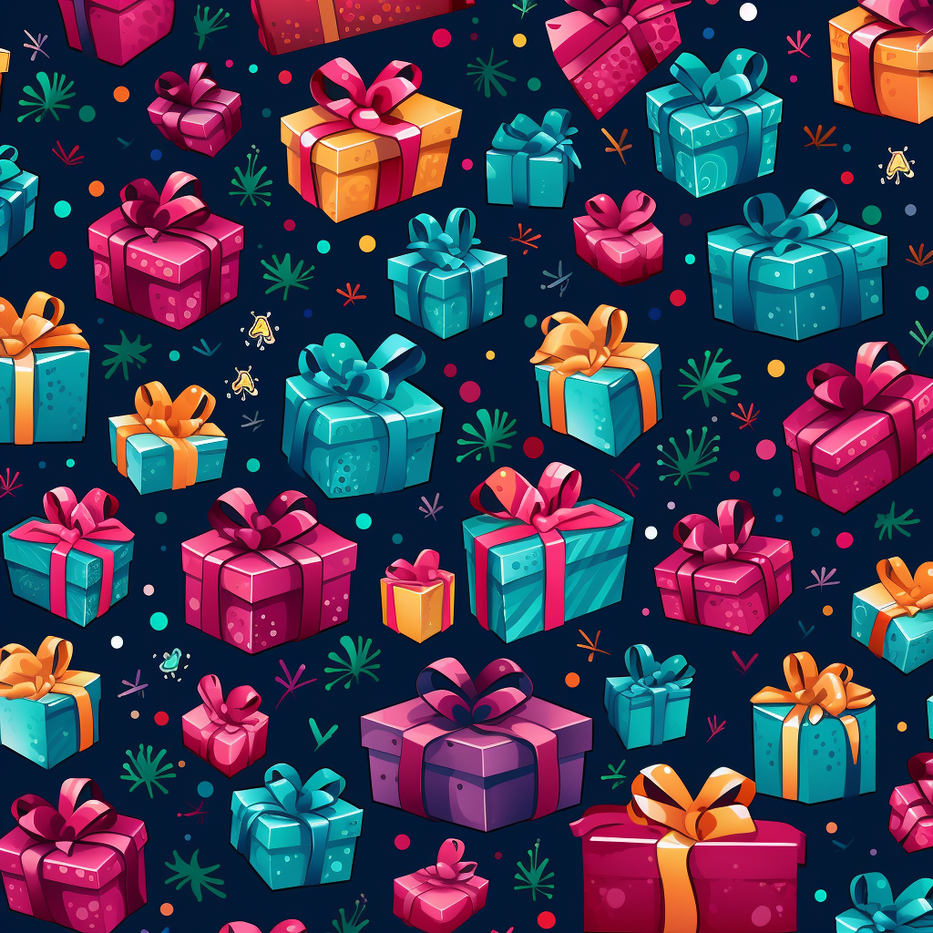 Festive Christmas present pattern