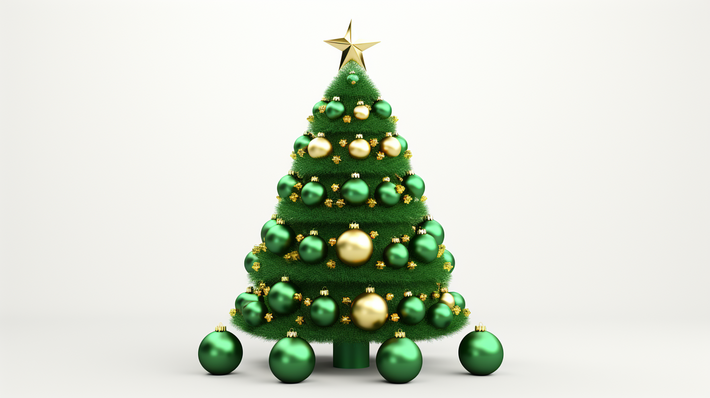 Festive Christmas tree ornament in Blender 3D