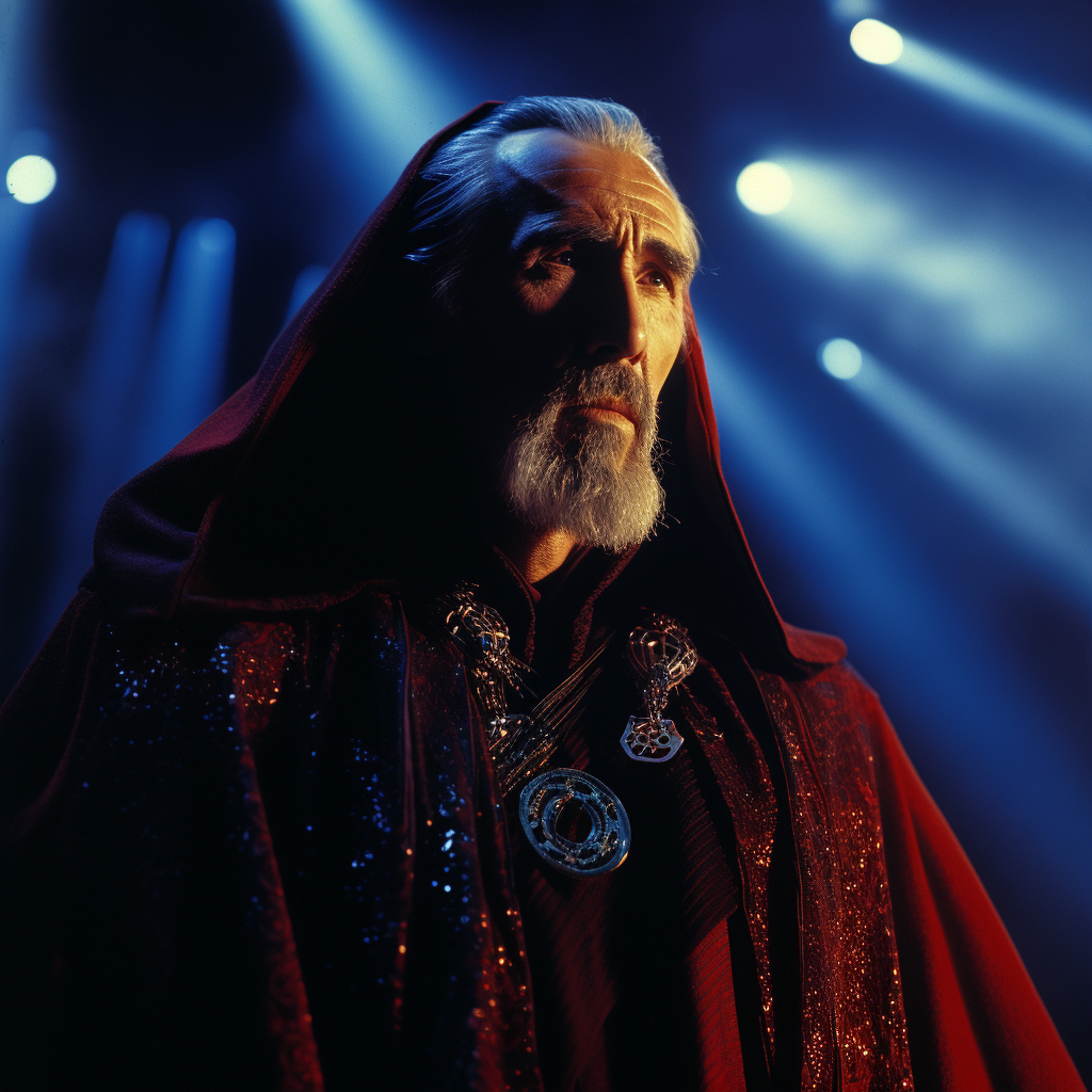 Christopher Lee as Darth Tyranus