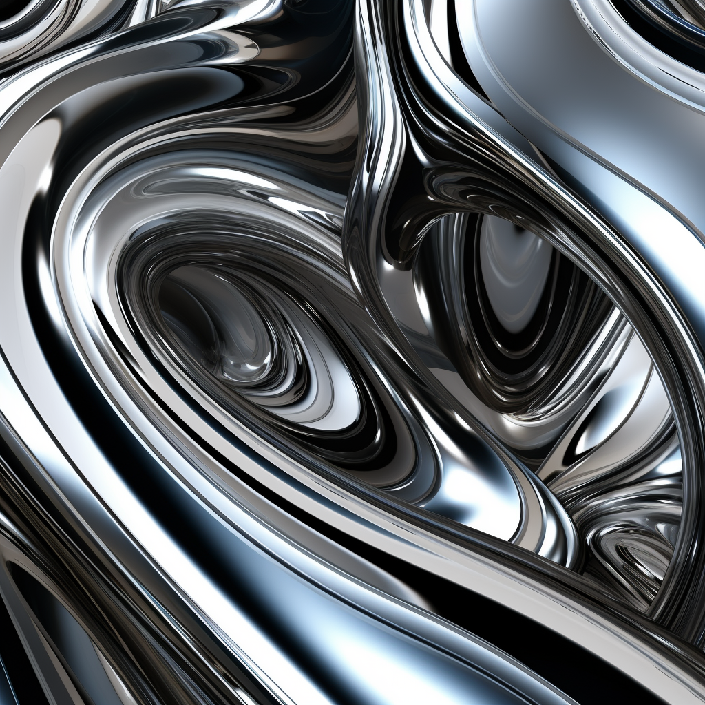 Stunning chrome texture design