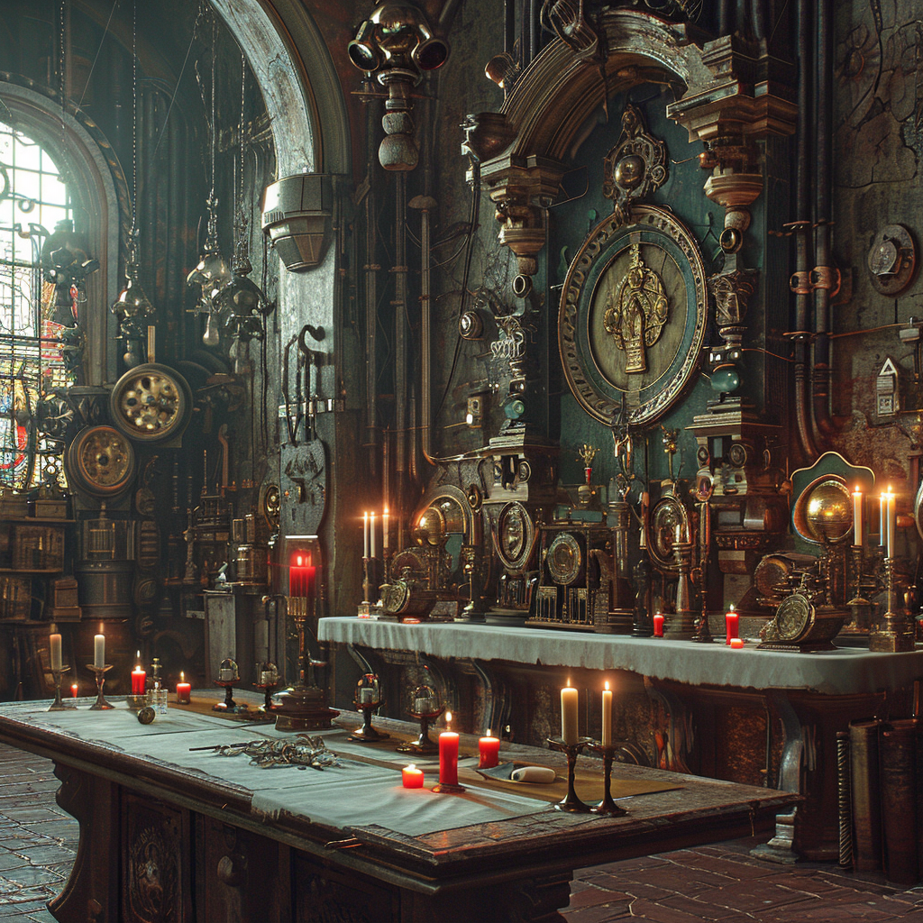 Church Service Altar in Valve Room